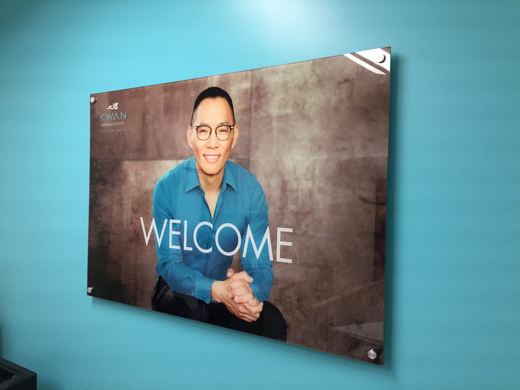 custom lobby signage