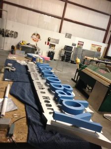 custom sign production and installation