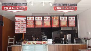 custom indoor menu board restaurant signage