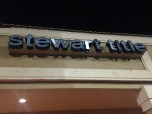 Custom channel letter storefront sign