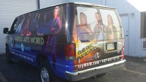 vehicle perforated window vinyl for visibility